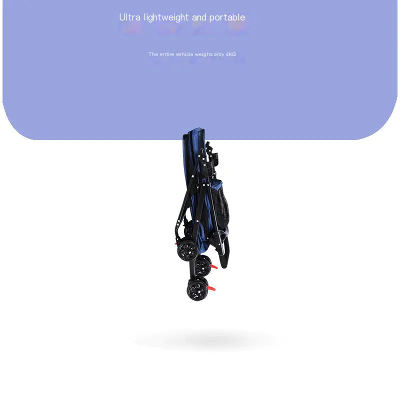 Pet Stroller for Small Dogs and Cats - Lightweight & Foldable